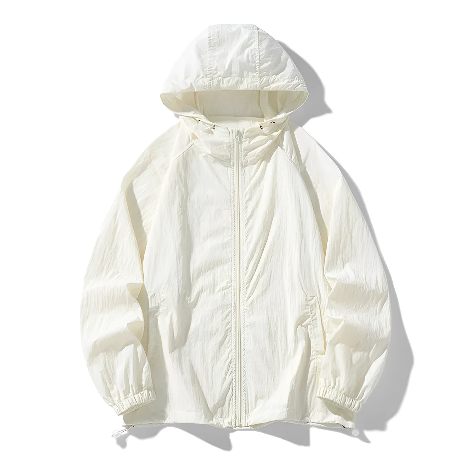 Chemical fibre blend outdoor sports jacket in loose fit available in multiple colours