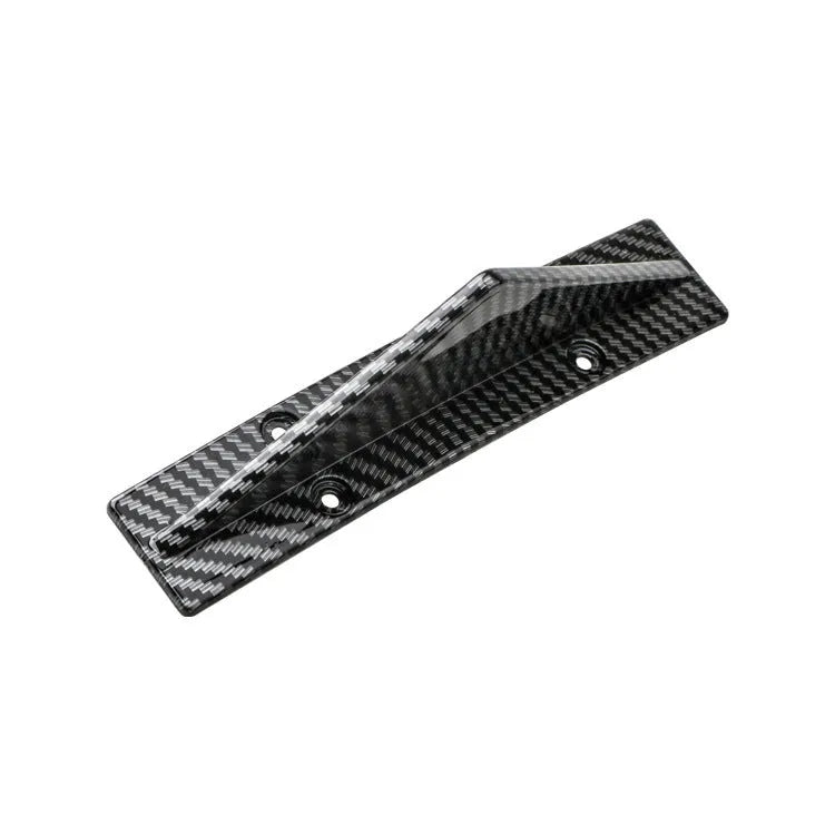 Universal triangle rear spoiler in ABS plastic, bright black finish, 150mm length, pack of 4