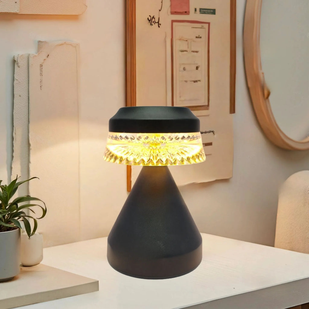 Small black, brown, or orange USB charging LED night lamp with dimming function.