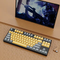 87-key mechanical gaming keyboard with dual-colour keycaps and hot-swappable switches