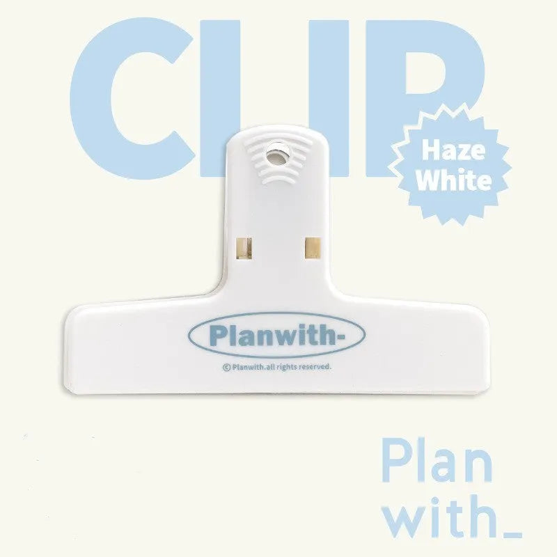 Japanese wind cream file design magnetic ledger clip for bills and documents with blue colour option