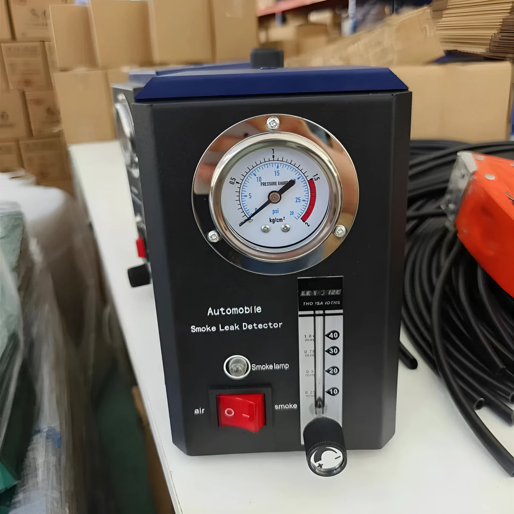 KT9105 English specification steel car smoke leak detector for automotive diagnostics