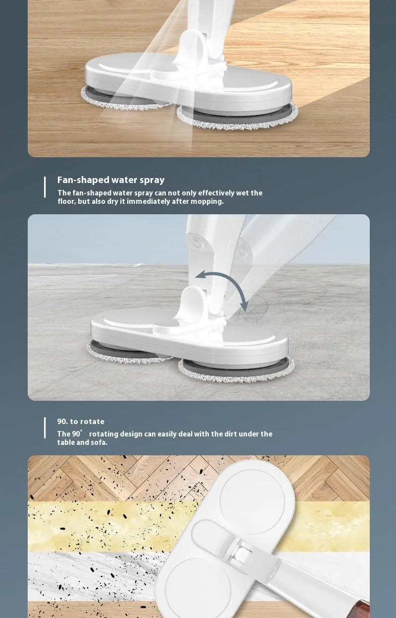 S5 Green wireless robot vacuum and mop all-in-one cleaning machine with hand wash-free basin.