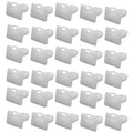 Pack of 60 grey PA66 plastic automotive push rivet clips for car trim fastening.