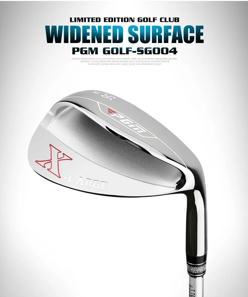 PGM Golf sand rod men's wedge with wide sole, black finish, 56-degree loft