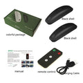 Black or white car strobe light with remote control for adverse weather visibility.
