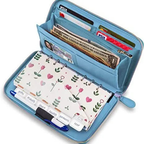 Anti-theft RFID blocking card holder wallet in PU leather with multiple colour options