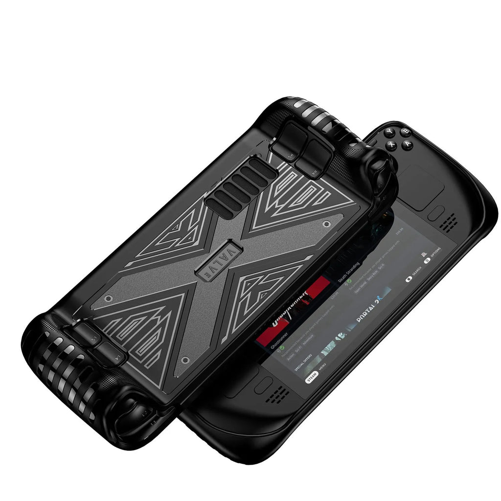TPU silicone protective case for gaming consoles in black, blue, and red colour options