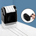 Rectangular plastic roller seal for English line marking in seven colour options
