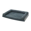 Light grey cloth dog kennel for large dogs, showing soft fabric construction and open design.