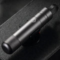 Gun grey aluminium alloy car safety hammer with window breaker and seatbelt cutter measuring 87mm long