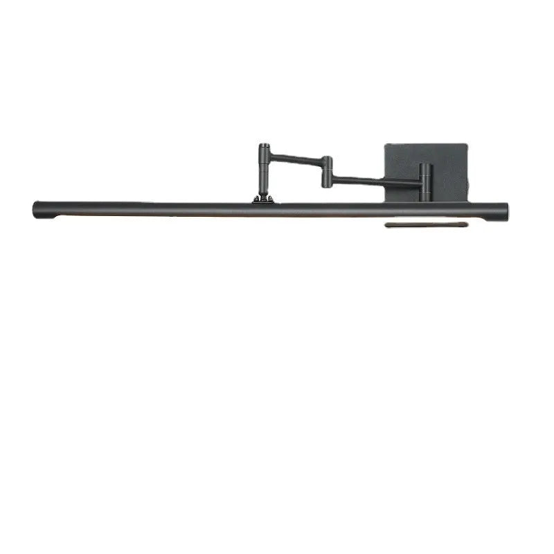 Modern LED bathroom mirror cabinet in Sand Black finish showing multiple light settings and 420mm width