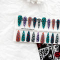 Creative Ripple French Leopard Print Armor nail stickers in colourful leopard pattern with ultra-thin seamless finish