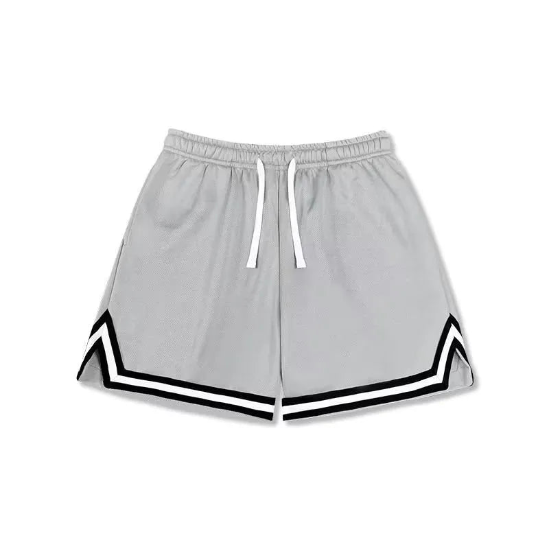 Men's loose sports summer shorts in medium elastic polyester fabric