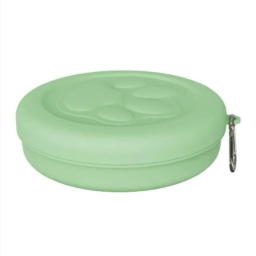 Portable dog food and water bowl in multiple colour options with L and S size variations