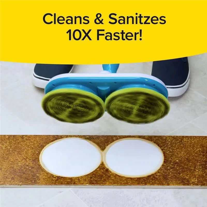 Wireless electric floor cleaning mop with USB charging and automatic wiping function