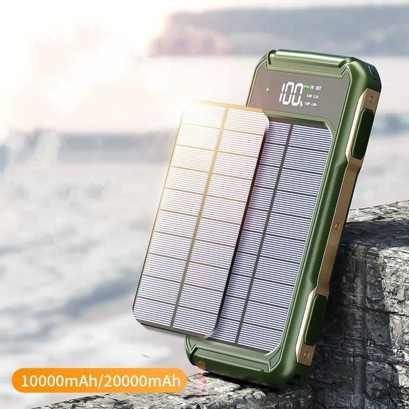 Military grade large capacity mobile power bank in black, green, or orange colour options