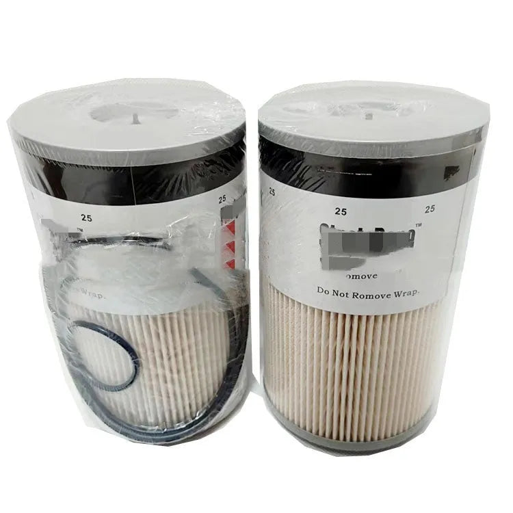 FS19764 diesel fuel filter with folding paper element showing 10mm connections