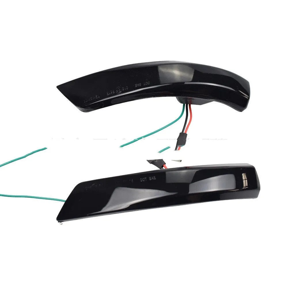 Ford Focus and Mondeo rearview mirror waterfall light with blue and yellow illumination options