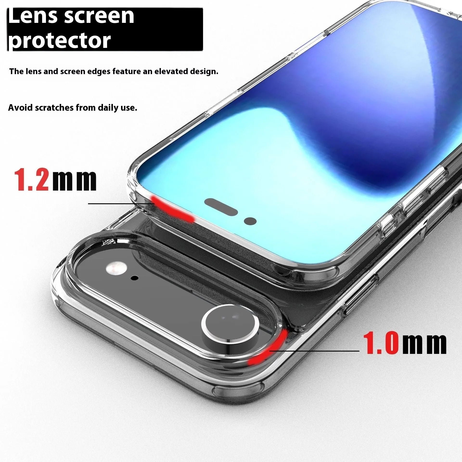 Transparent magnetic phone case for iPhone 17 series showing clear TPU construction and integrated magnets.