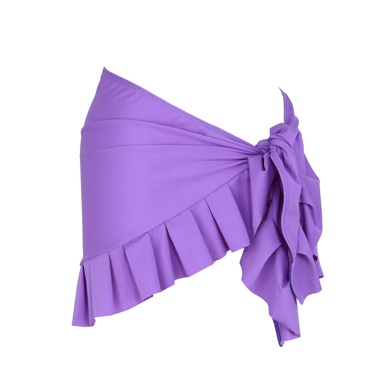 Single-shoulder suspender tube top one-piece swimsuit for women in solid colour with high-waisted design