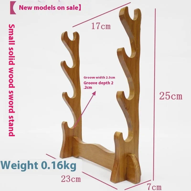 Handmade wooden wall bracket with multiple shelf layers in a Chinese decorative style