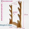 Handmade wooden wall bracket with multiple shelf layers in a Chinese decorative style