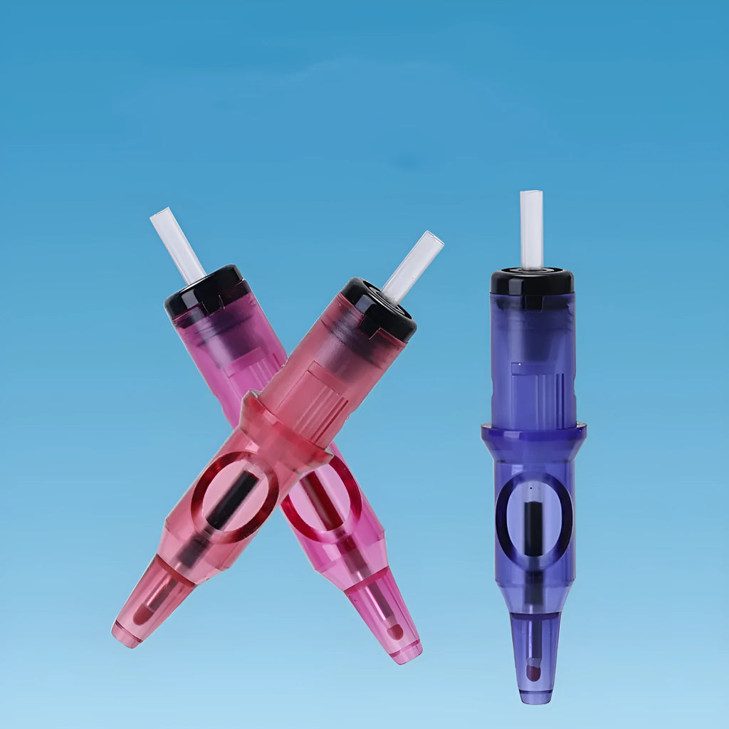Tattoo needle drawing pen tool set with multiple colour options in professional packaging