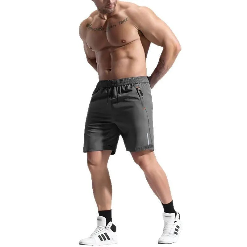 Men's bamboo fibre sports shorts with elastic drawstring waist in nine colour options