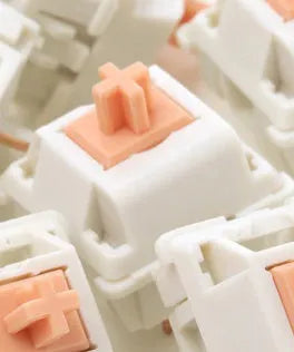 A single Panda brand mechanical keyboard switch with a 3-pin connector for hot-swap installation.