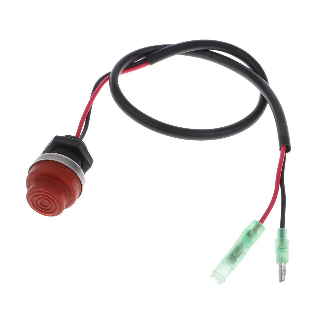 Yamaha outboard motor engine stop kill switch with safety lanyard