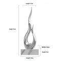 Resin high-rise festival ornament in modern minimalist style with metallic finish
