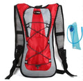 Lightweight waterproof outdoor sports backpack in black with shoulder strap for running and off-road cycling
