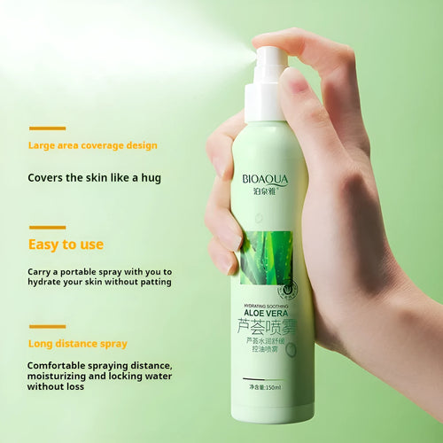 150ml fine mist moisturising toner spray bottle with 360-degree nozzle for facial hydration