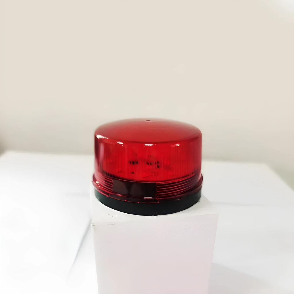 HC-79 24v warning alarm light unit with strobe and sound, 73mm diameter compact design