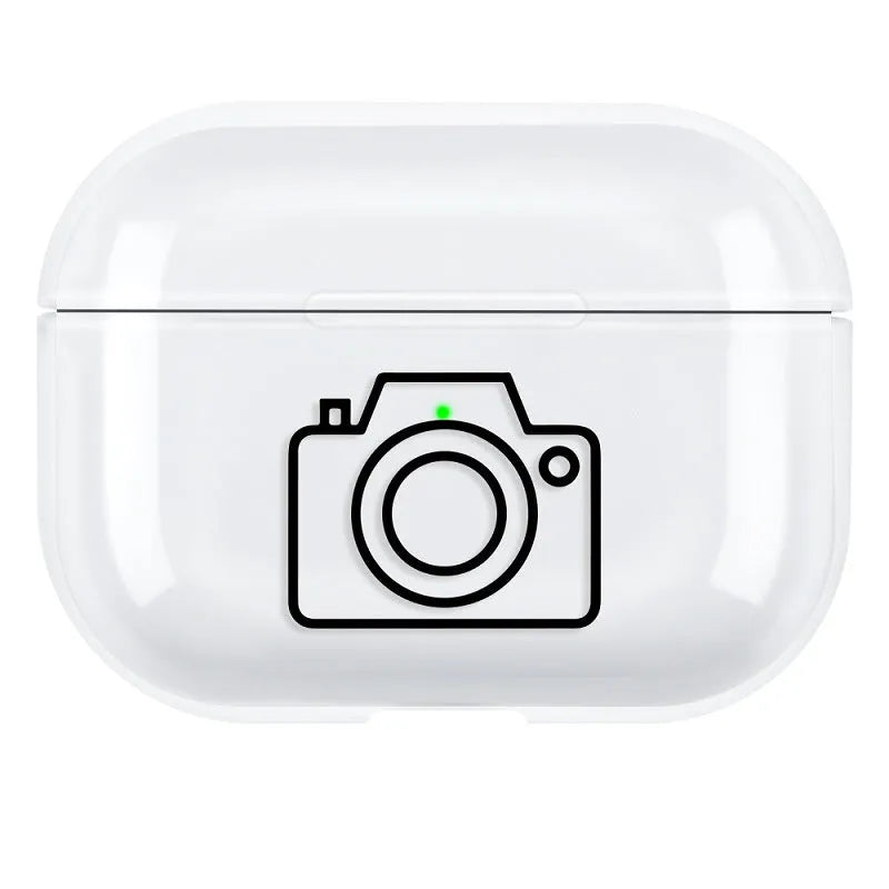 Simple solid colour PC protective shell case for AirPods Pro 3rd Generation charging case.