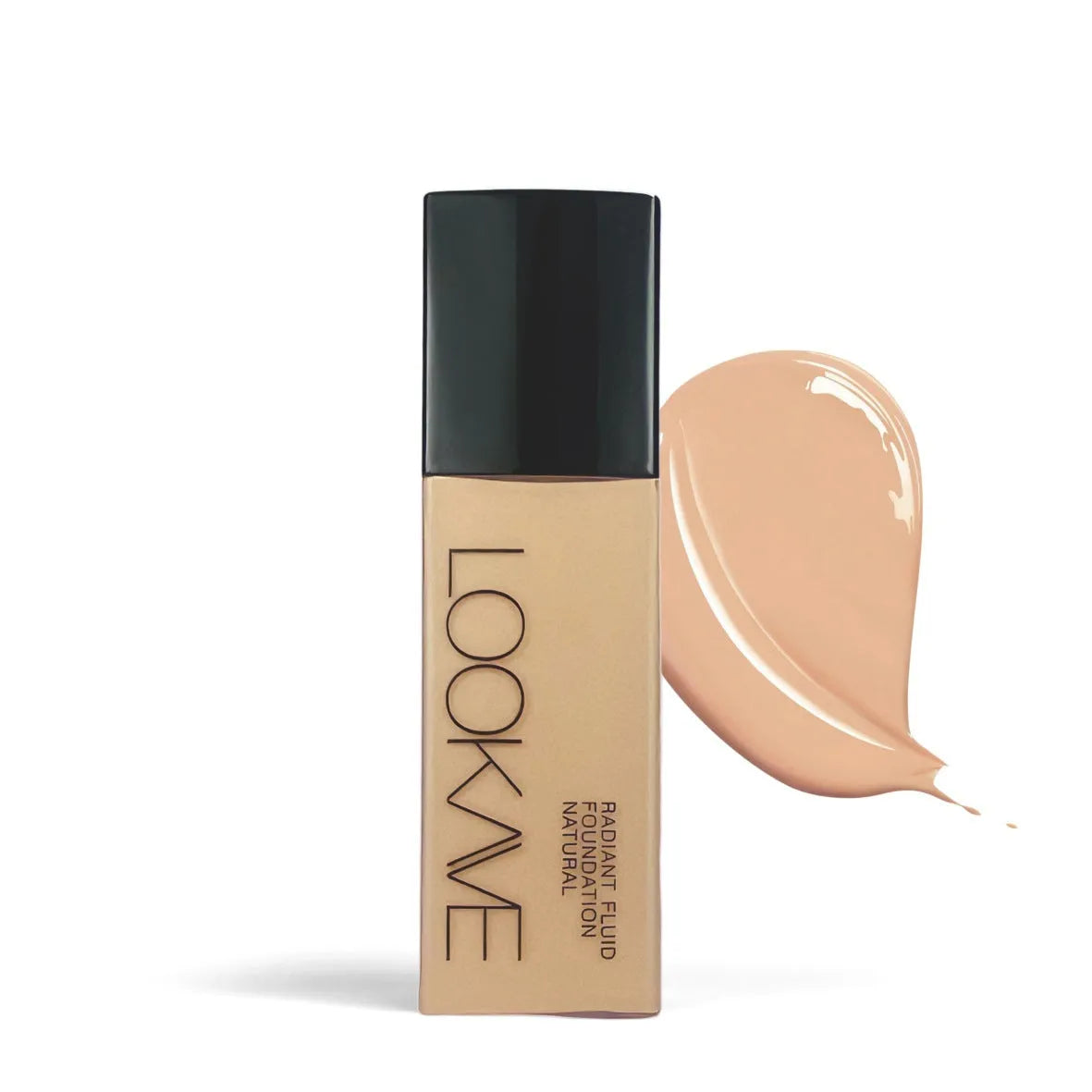 LOOKAVE Matte Liquid Foundation bottle in Ivory White shade, 21c net content.