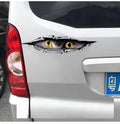 3D Tiger Eye or Eagle Eye pattern car door decoration sticker 10x35cm on vehicle surface