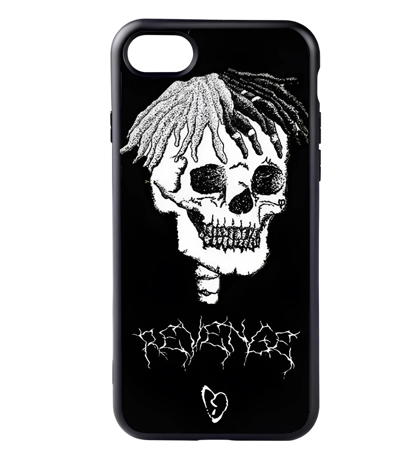 XXTENTACION design transparent iPhone case with patterned artwork and matte finish