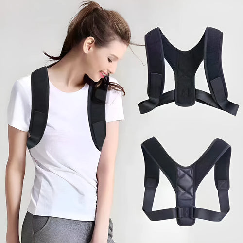Adjustable nylon posture correction band for back support and sitting posture improvement