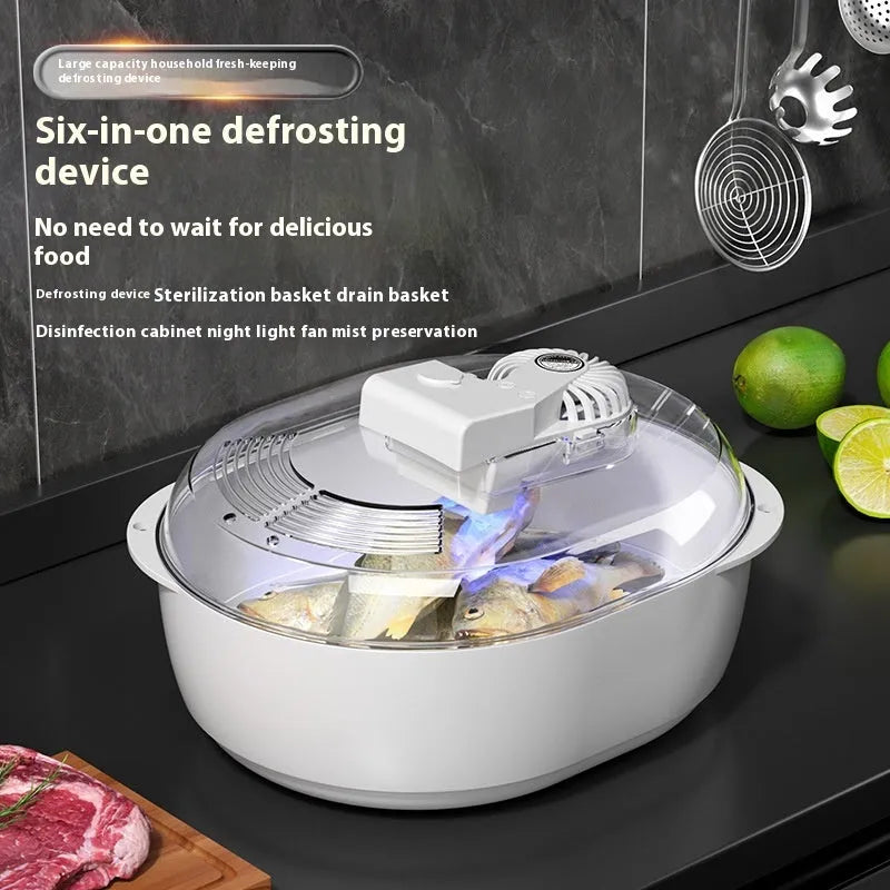 Aluminium food defrosting plate in modern simplicity style for household kitchen use