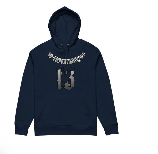 Hooded fleece-lined pullover sweater in loose fit for teenage team uniforms