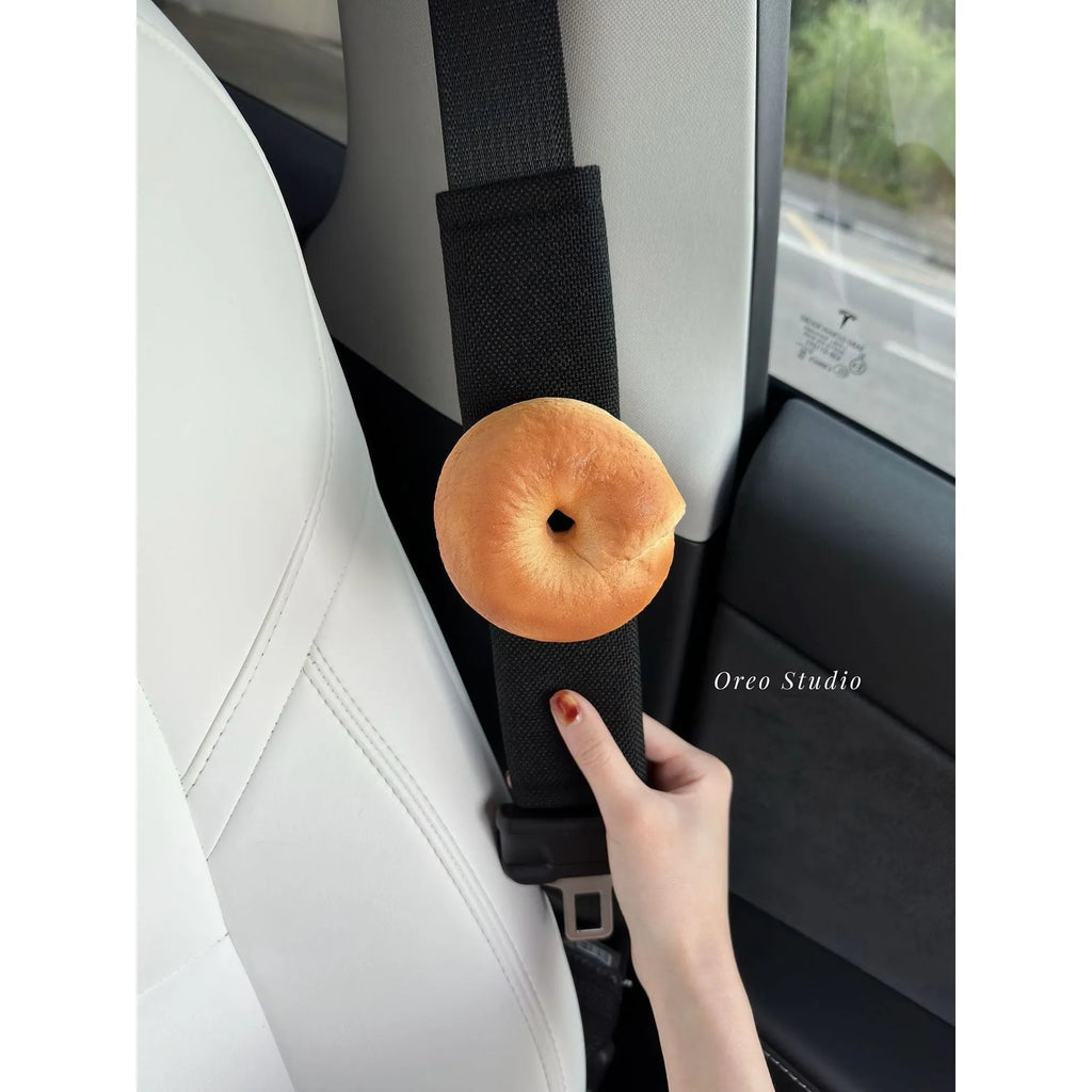 Toast bread safety belt shoulder pad for seat belt comfort