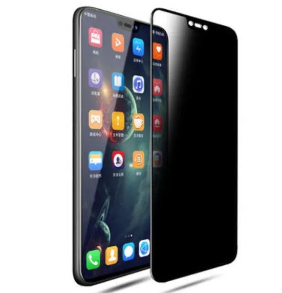Anti-peep tempered glass screen protector for Huawei and Glory phones with full coverage and explosion-proof layer