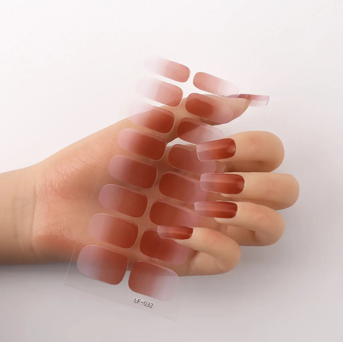 16 solid colour full nail stickers set with European and American simple designs including cross, rose, tulip patterns