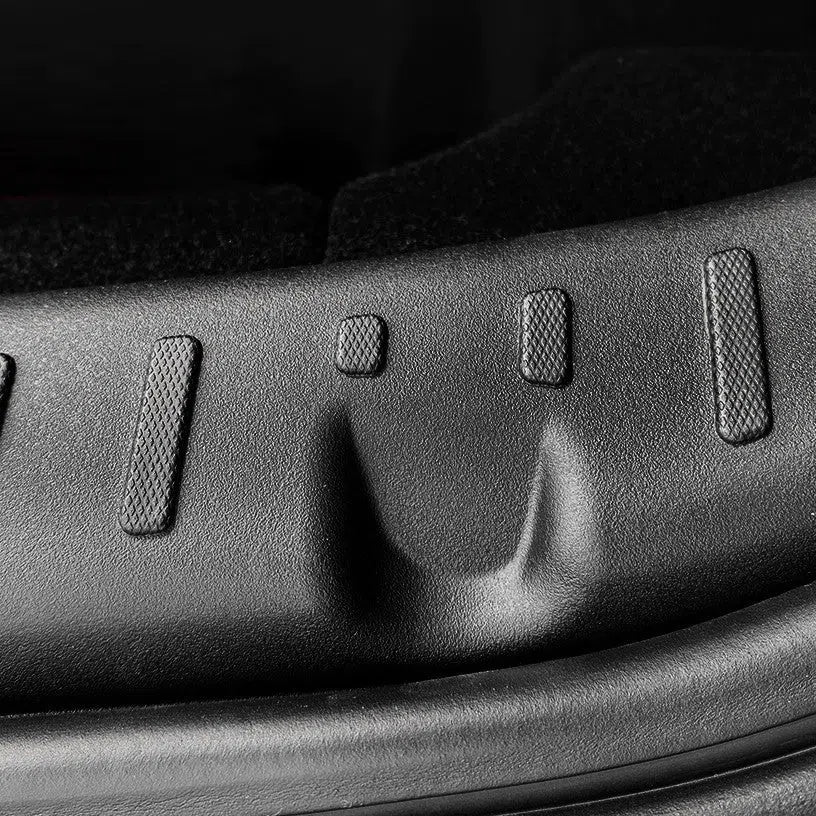 Black plastic car trunk threshold bar guard anti-kick injection molding 50x15x8cm