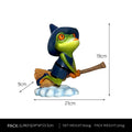 Magic Yoga Frog decoration ornament in RDW123 magic frog colour, European style design