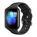 Smart bracelet with touch screen display on a liquid silicone wrist strap in black, pink, or white colours