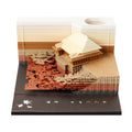 One Piece anime architecture sticky notes notepad showing 80x45mm craft paper sheets with hand tear edges