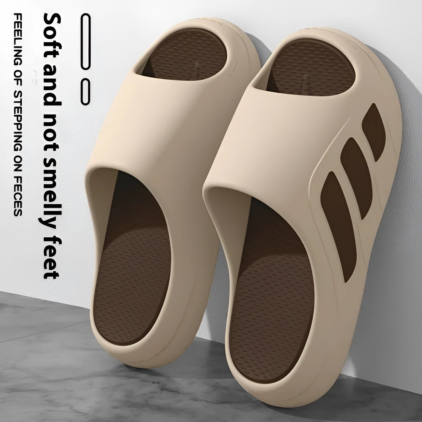 Platform slippers with EVA construction in multiple colour options